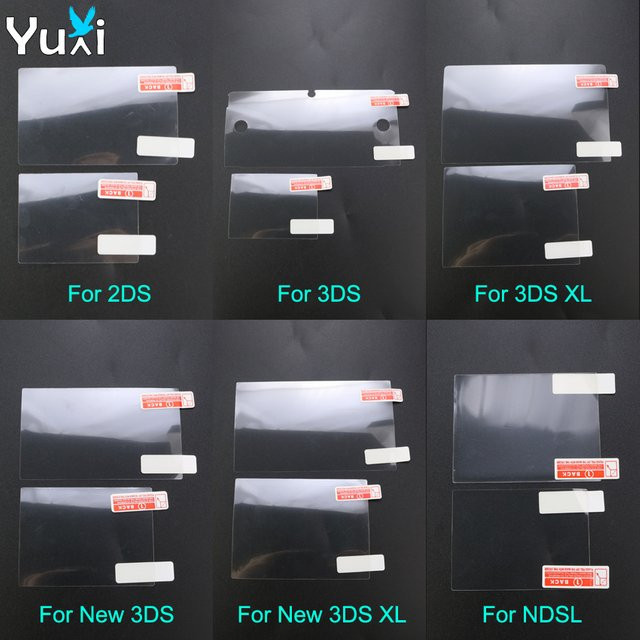 YuXi HD Klare Schutzfolie für Nintendo DS Lite, NDSL, 2DS und 3DS XL LCD Screens - Bild 1