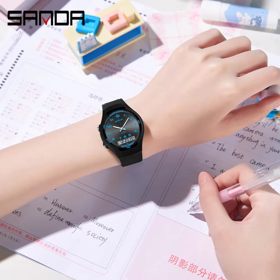 SANDA Armbanduhr Quarz, Kunststoff, Weiß, Damen - Bild 4
