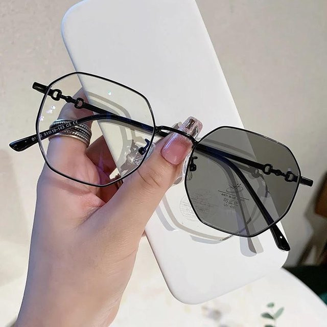 Dote Korrektionsbrille, randlos, round, plastic, unisex, transparent, black - Bild 1