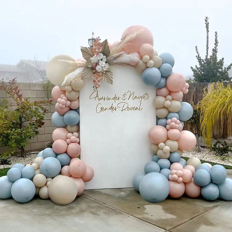 100 Stück Boho Luftballon Set in Höhlenrosa für Babyparty, Hochzeitstag oder Geburtstag - Bild 3