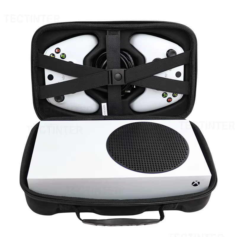 TECTINTER Tragbare EVA-Hardshell Aufbewahrungstasche für Xbox Series S in Schwarz - Bild 2