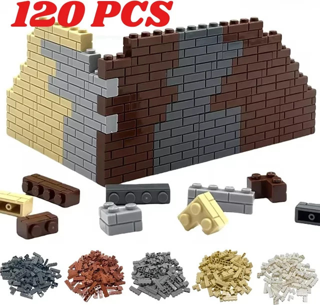 Haifeng Wandblöcke, MOC, Kunststoffsteine, 120-teiliges Set - Bild 1