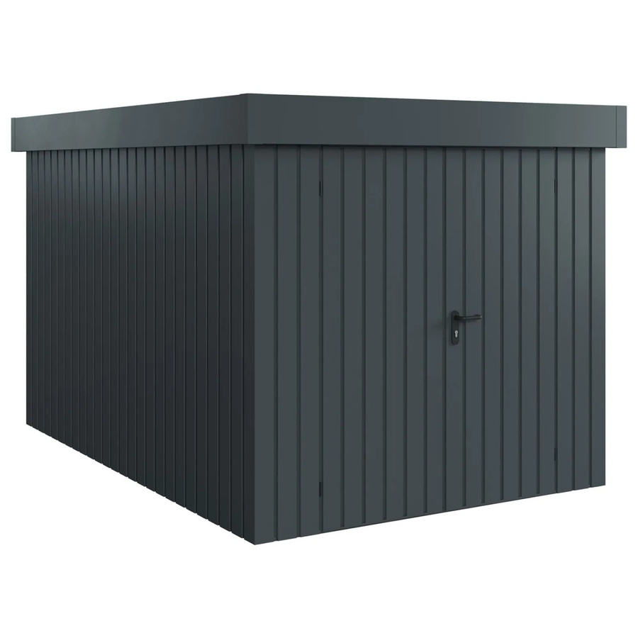 Hörmann EcoStar Gerätehaus Euroline Flachdach 2-flg Anthrazitgrau B: 325 cm, H: 237 cm - Bild 2