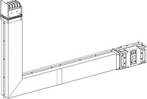 Schneider Electric KSC Winkelelement KSC800DLE4CF Brandschott Winkelprofil 800A flach PE innen - Bild 1