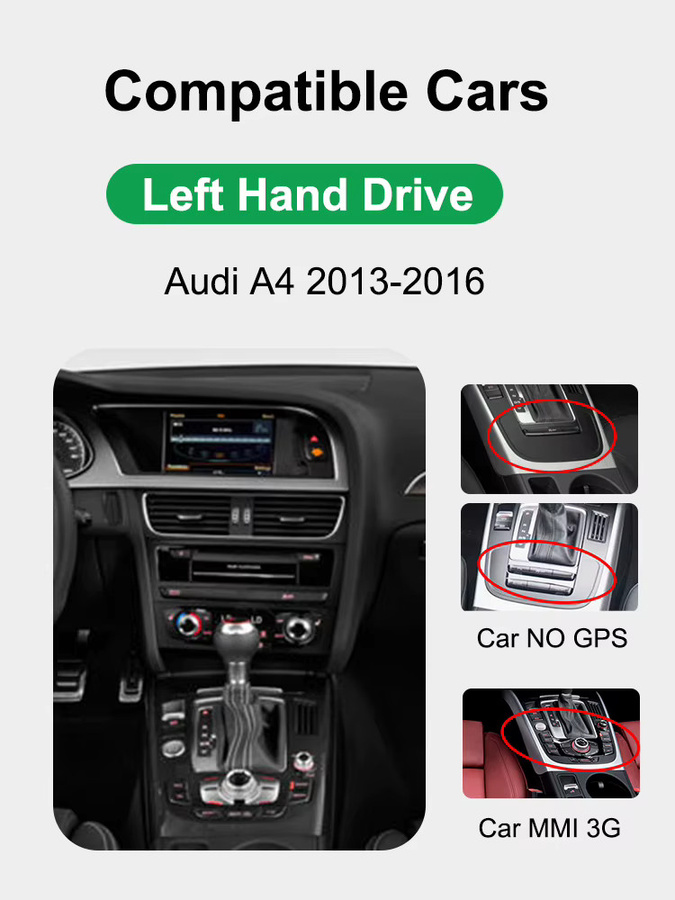 AUTOTOP Multimedia Radio mit 8,8 Zoll Touchscreen für Audi A4 B8 2013-2016 inklusive Carplay, Android Auto, MMI 2G/3G, Spiegel Link und Airplay in Schwarz - Bild 6