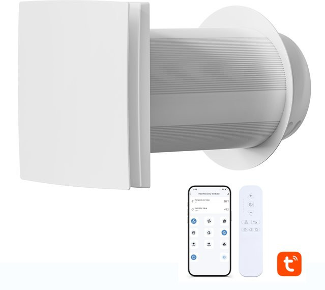 Kcvents VT150 Wärmerückgewinnungsgerät mit WLAN-Steuerung in Weiß - Bild 1