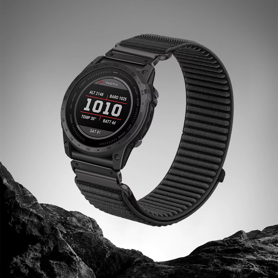 Quick Fit Nylon-Armband für Garmin Fenix, Forerunner und Tactix Modelle in Blau - Bild 2