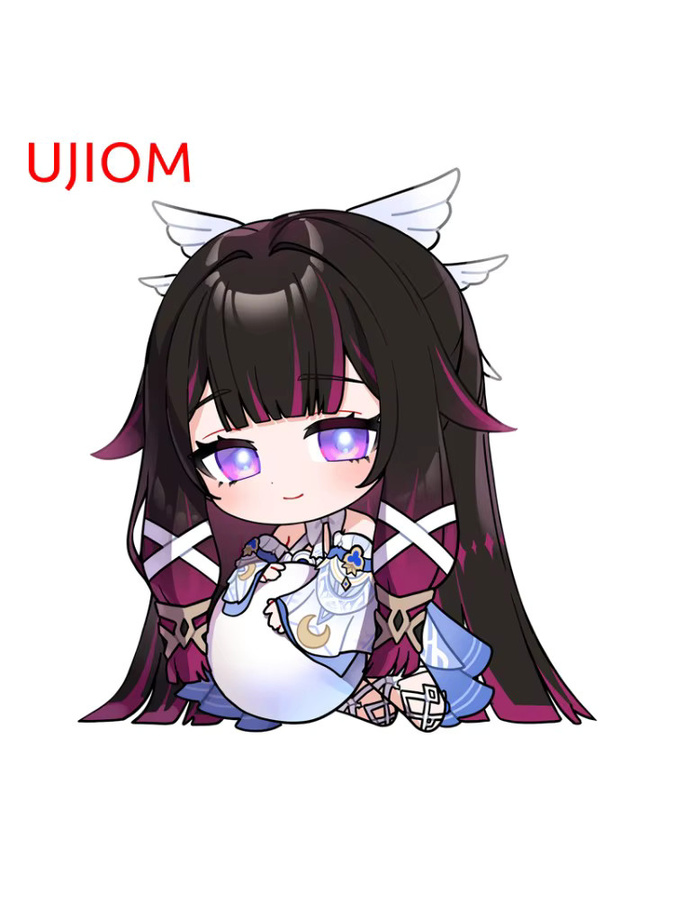 UJIOM Genshin Impact Columbina Wandaufkleber Motiv Anime selbstklebend, Mehrfarbig - Bild 2
