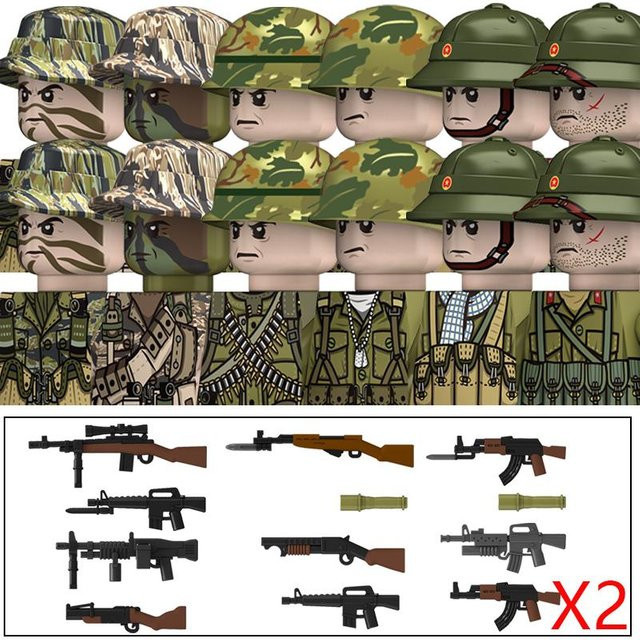 Yiran toy MOC WK2 Der Vietnamkrieg Militärsoldaten Bausteine, Soldaten - Bild 1