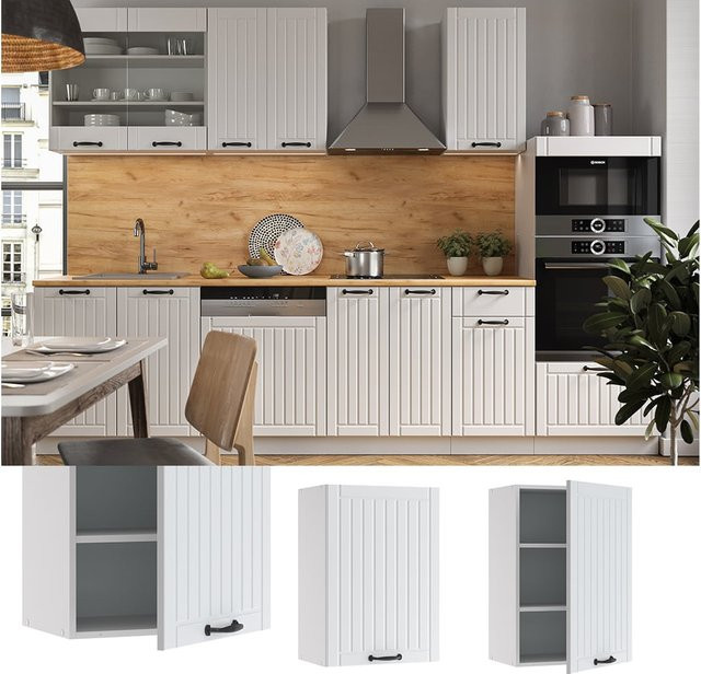 Vicco Hängeschrank Fame-Line Küchenschrank im Landhausstil Weiß Breite: 50 cm - Bild 1