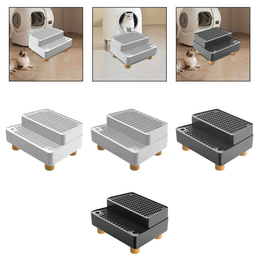 Serenable Katzentoilettenrampe mit abnehmbarem Bezug in Schwarz - Bild 3