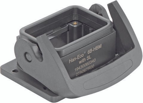 Harting Anbaugehäuse aus Kunststoff in Grau - Bild 1