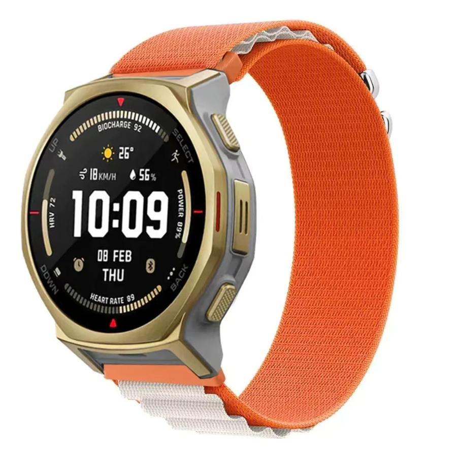 Amazfit Uhrenarmband Nylon, Schwarz, Unisex, 22/20mm - Bild 4