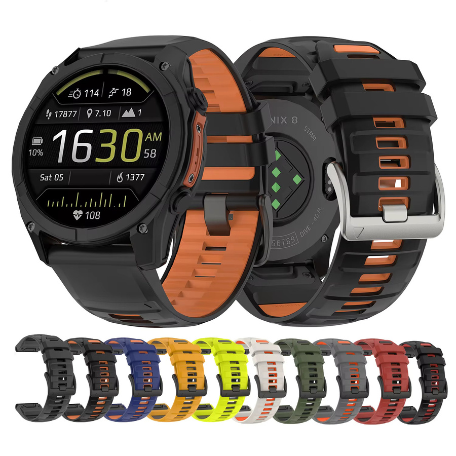 Garmin Uhrenarmband Silikon, Sport-Silikonarmband, Unisex - Bild 5