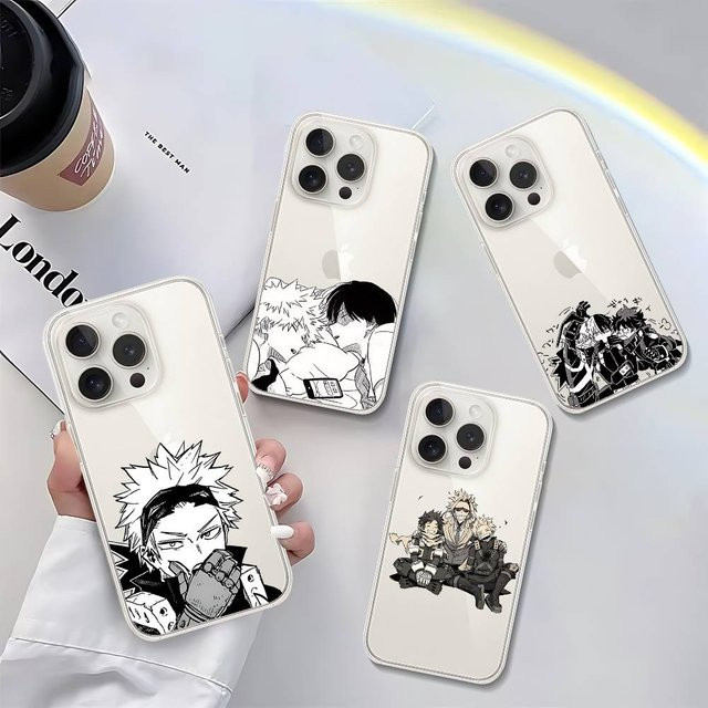 Transparente My Hero Academia Handyhülle für Apple iPhone 11 bis 17 Pro Max - Bild 1