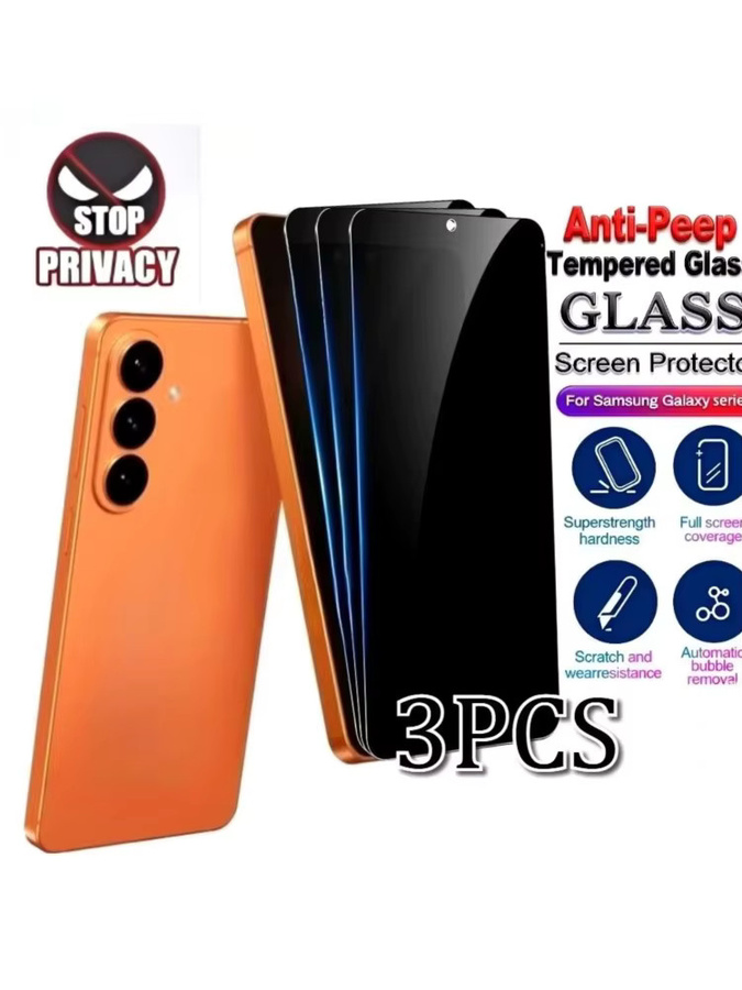 Anti-Spionage Panzerglas Sichtschutz-Displayschutzfolie für Samsung Galaxy A55 A54 A53 A52 A35 A34 A15 A14 A07 A27 A36 A37 A56 A57 in Transparent - Bild 7