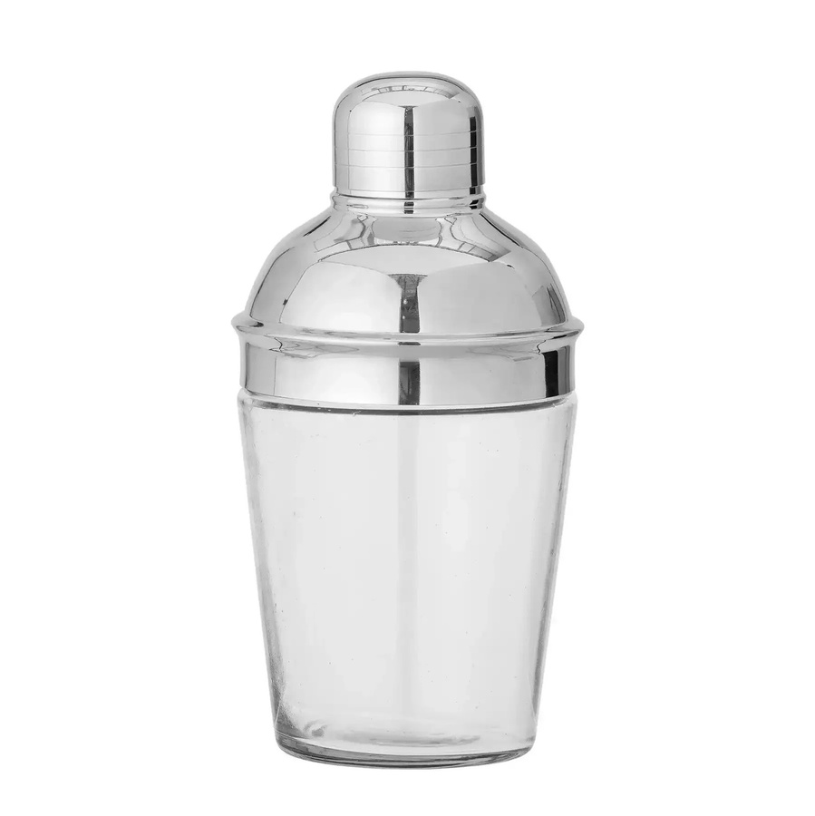 Bloomingville Cocktailshaker aus recyceltem Glas in Silber, Höhe: 17 cm - Bild 1