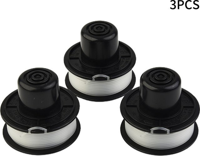 3er-Set Trimmerköpfe für Black & Decker A6226 GL250 GL310 GL360 Bump Feed Spool Gras- und Unkrauttrimmer von VIBRATITE - Bild 1