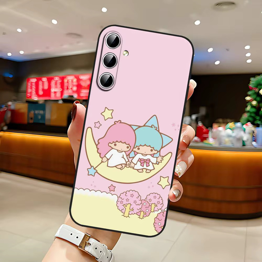 Mesuca Handyhülle mit Cartoon Little T-Twin S-Stars Design für Samsung Galaxy S21 S22 S23 S24 S25 S26 Ultra Plus 5G und A52S in Pink - Bild 3