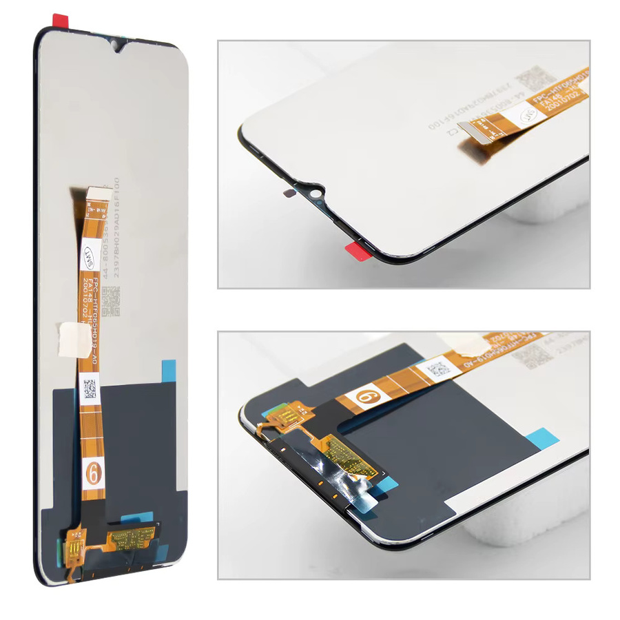 Realme C3 LCD-Display mit Frame und Digitizer Touchscreen in Schwarz, 6.5 Zoll Ersatzdisplay für RMX2027 RMX2021 - Bild 4