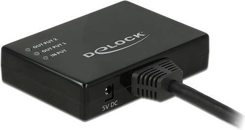 Delock HDMI Splitter 1 x HDMI in zu 2 x HDMI out 4K 30 Hz Schwarz 87700 - Bild 3