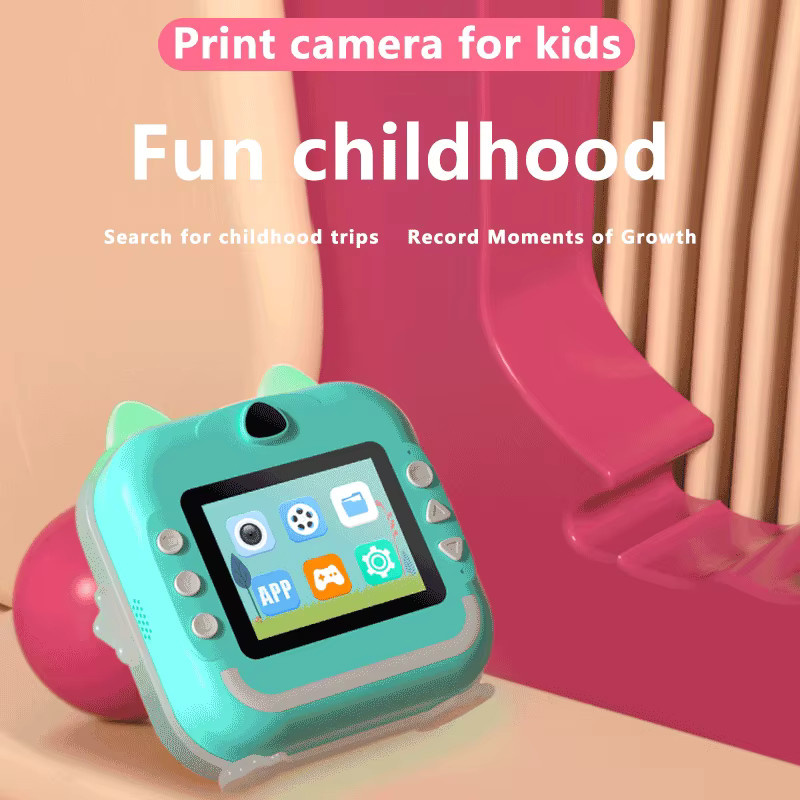 Digitalkamera für Kinder mit 1080P HD Auflösung und Sofortdruckfunktion inklusive 32G Speicherkarte - Bild 2