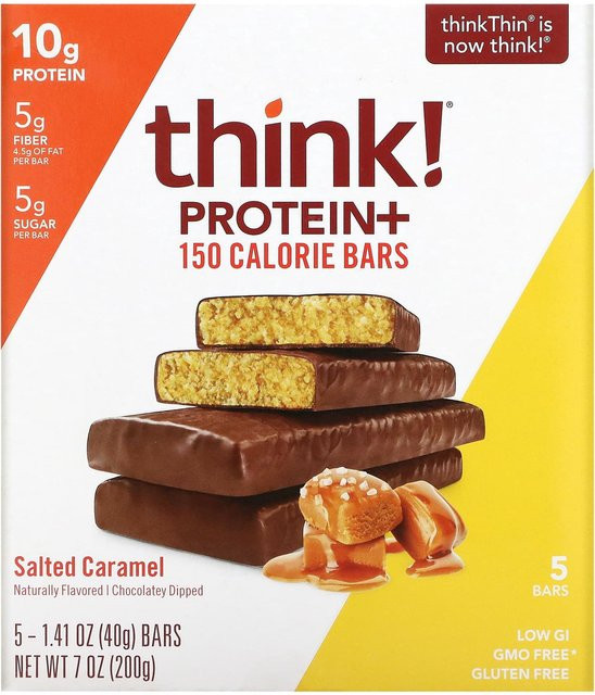 Denken! Protein+ Schokoriegel Salzkaramell 5 x 40 g - Bild 1