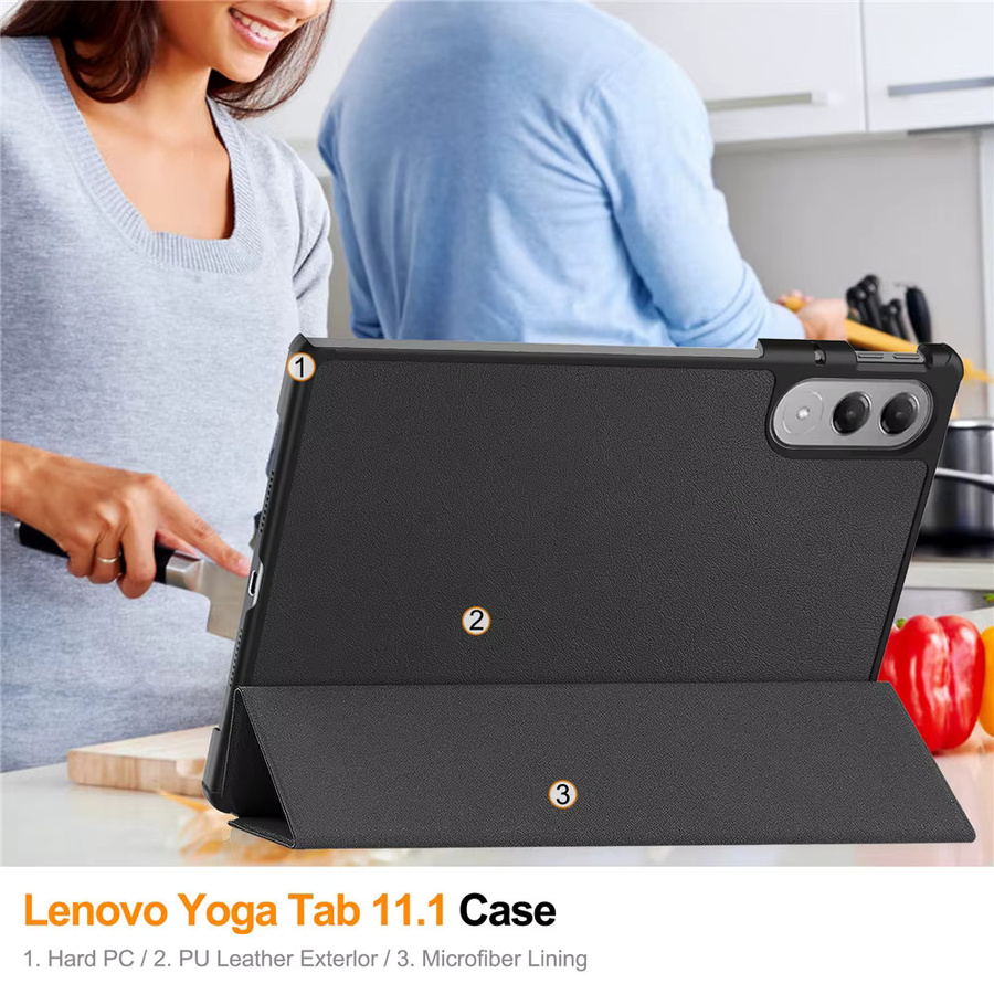 Lenovo Yoga Tab 2025 Schutzhülle mit Klappfunktion und Auto-Sleep-Funktion in Schwarz für Xiaoxin Pad Pro GT 11,1 Zoll TB710FU - Bild 5