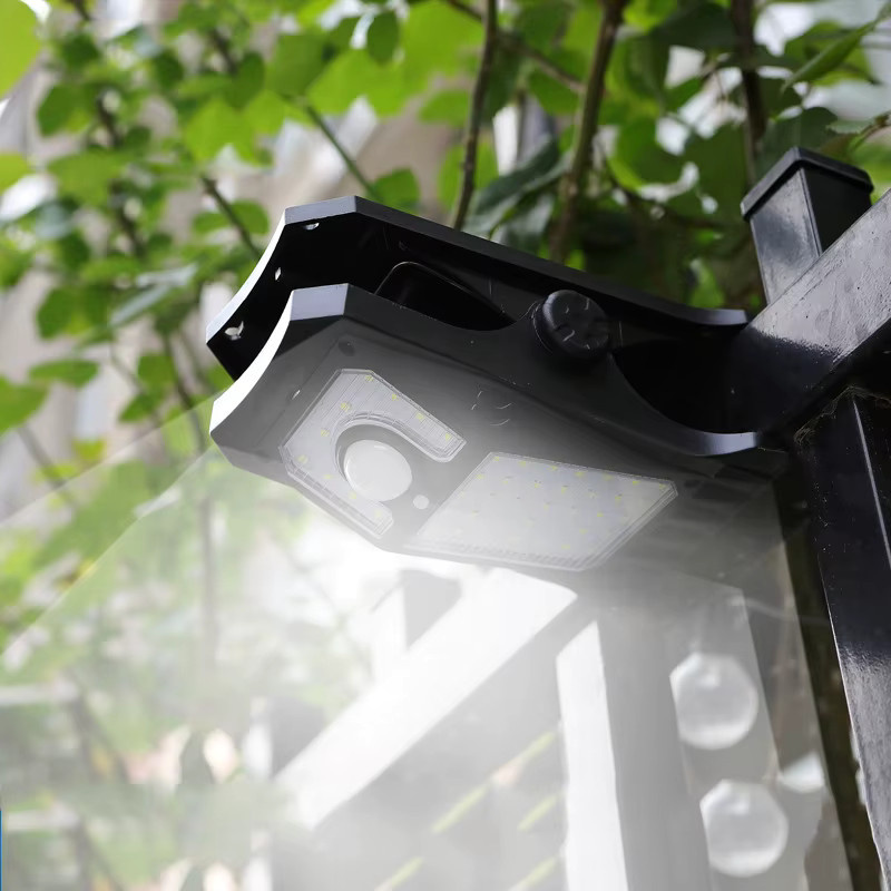 Wasserdichte LED Solar Clip Lampe mit Bewegungssensor für Garten und Camping in Schwarz und Weiß - Bild 5