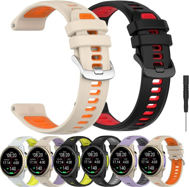 Silikonarmband Garmin Forerunner, zweifarbig, Unisex - Bild 1