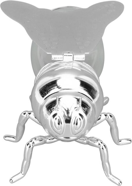 Dekoratives Honigglas in Bienenform aus Glas mit silbernen Elementen - Bild 1