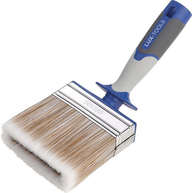 LUX-TOOLS Flächenstreicher Lasur Blau mit Tank für wasserbasierte Produkte, Breite: 100 mm, Höhe: 30 mm - Bild 1