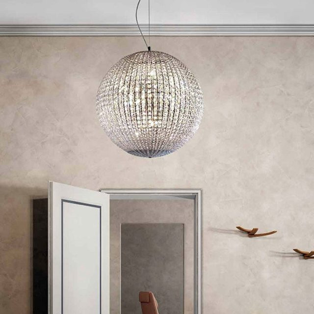 Marchetti Helios S37 Sospensione Pendelleuchte aus Kristall in Transparent mit Fernbedienung und RGB-Effekt - Bild 1