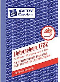 Avery Zweckform Lieferschein Nr. 1722 in Weiß und Gelb - Bild 1