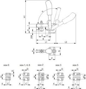 AMF Senkrecht-Spanner 6800 Gr. 2 in Rot - Bild 1