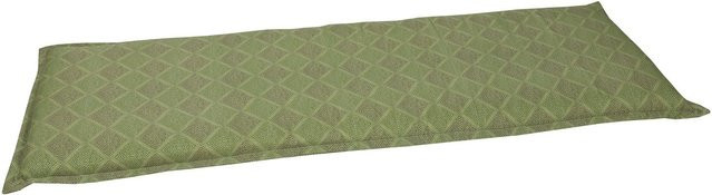 GO-DE TEXTIL Gartenauflage Raute Bankauflage für 3-Sitzer in Grün - Bild 1