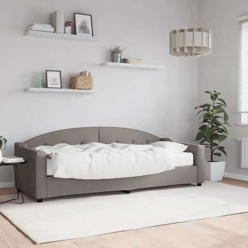 Vidaxl Schlafsofa in Taupe Meliert aus Stoff mit Schlaffunktion - Bild 1