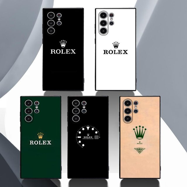 R-RolexES Luxus Handyhülle aus weichem TPU für Samsung Galaxy S20 S21 S22 S23 S24 FE Plus Ultra in Schwarz - Bild 1