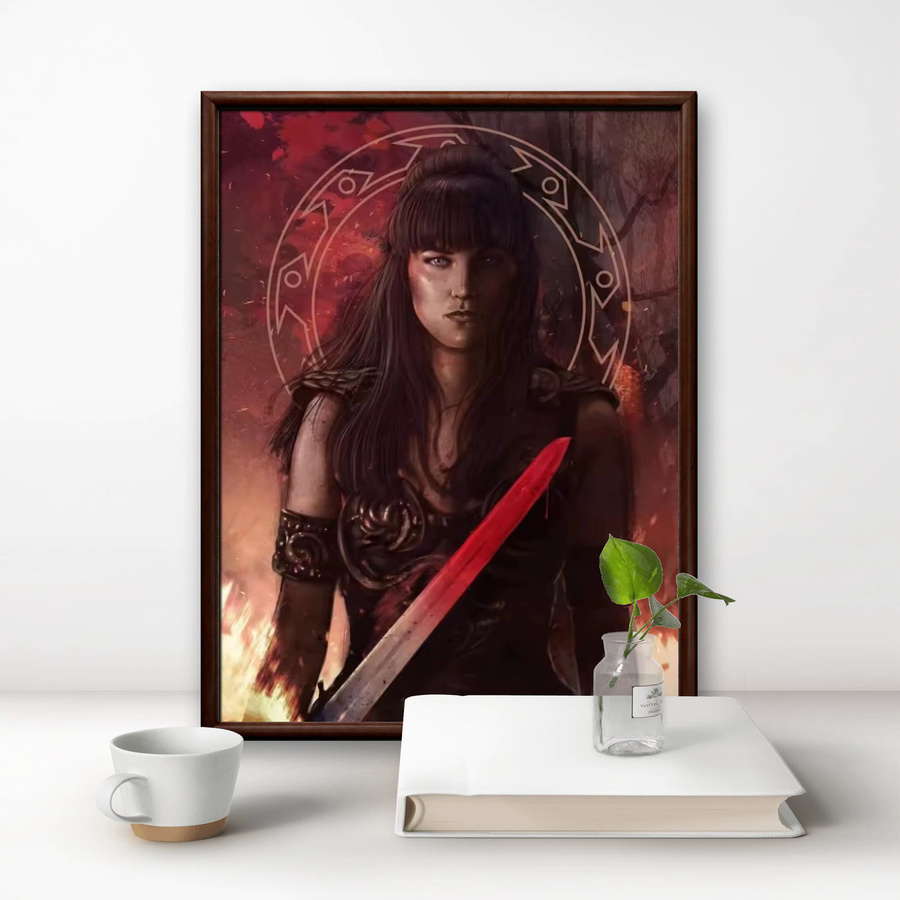 Hot Toys Diamant-Stickerei Set Krieger Prinzessin Xena Mosaik-Ölgemälde Multicolor B: 40 cm, H: 30 cm - Bild 2