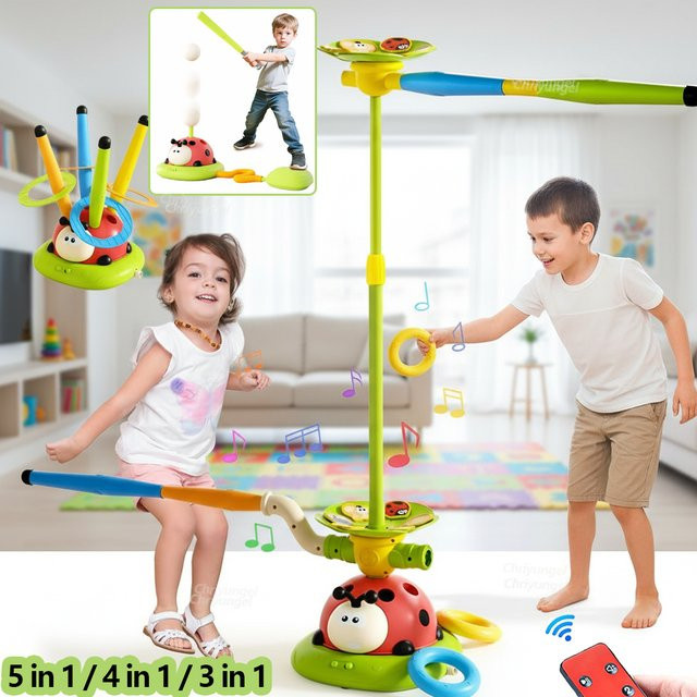Chriyungel Musikalisches Springen-Sportspielzeug, Wurfring-Spiel, ab 3 Jahre - Bild 1