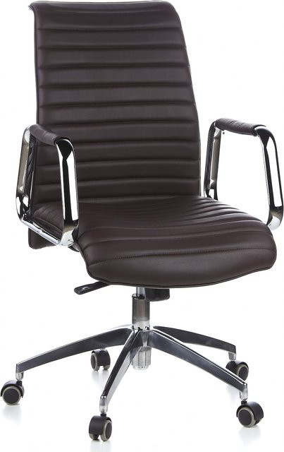 hjh OFFICE Profi Chefsessel ASPERA 10 mit Armlehnen aus Leder - Bild 1