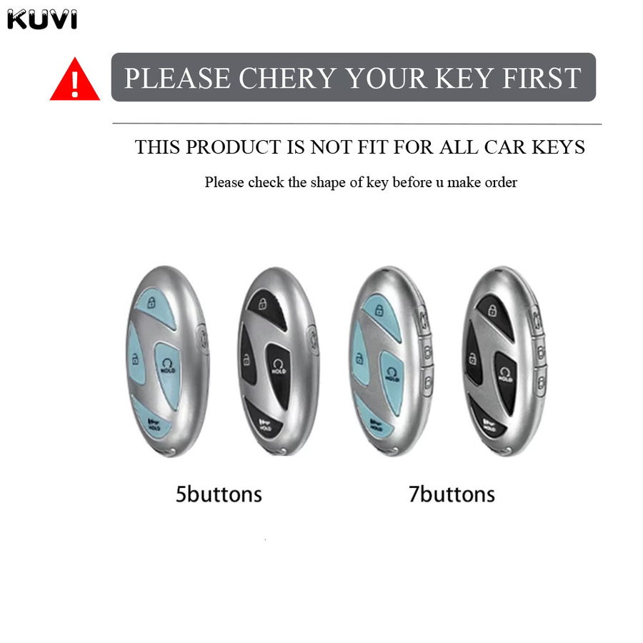 Kuvi Autoschlüssel Schutzhülle aus TPU für Hyundai IONIQ 6, Grand Prix GN7 und Kona in Schwarz - Bild 2