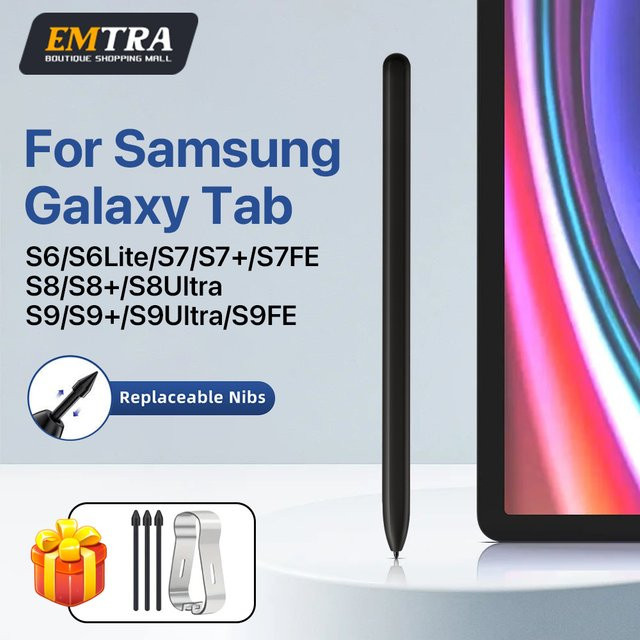 Samsung S Pen Stylus Touch Pencil für Galaxy Tab S9 S8 S7 S6 Lite FE in Schwarz ohne Bluetooth - Bild 1