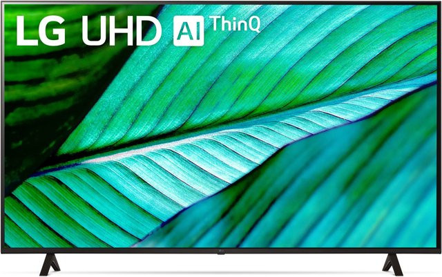 LG 65UR76006LL Smart TV mit 164 cm (65 Zoll) LCD-LED-Technik, 4K Ultra HD, HDR, UHD AI ThinQ und Sprachsteuerung in Schwarz - Bild 1