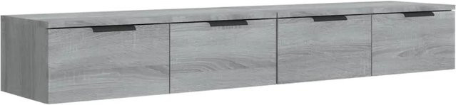 vidaXL Wandschränke 2er-Set in Grau Sonoma aus Holzwerkstoff, B/T/H: 68 x 30 x 20 cm - Bild 1