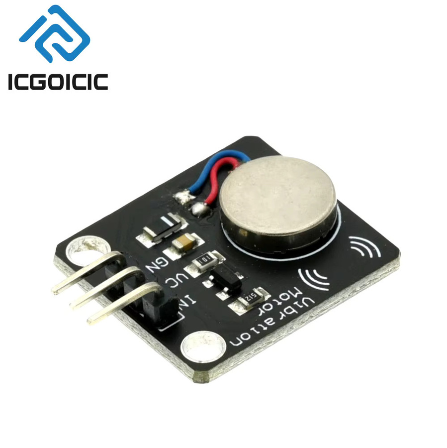 PWM Vibrationsmotor Modul DC Mini Vibrator Schalter Sensor für Arduino UNO MEGA2560 R3 und DIY Elektronik Kits in Schwarz - Bild 2