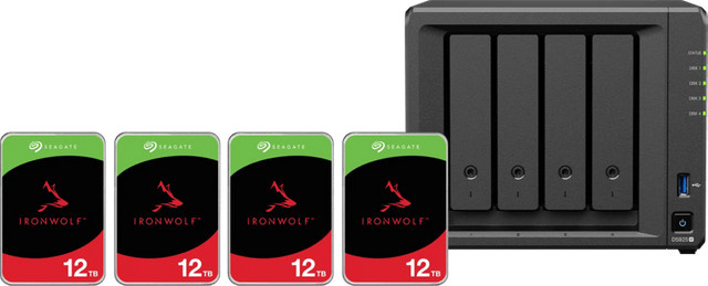 Synology DS925+ NAS-System mit Seagate Ironwolf 12 TB Festplatten im 4er-Pack - Bild 1