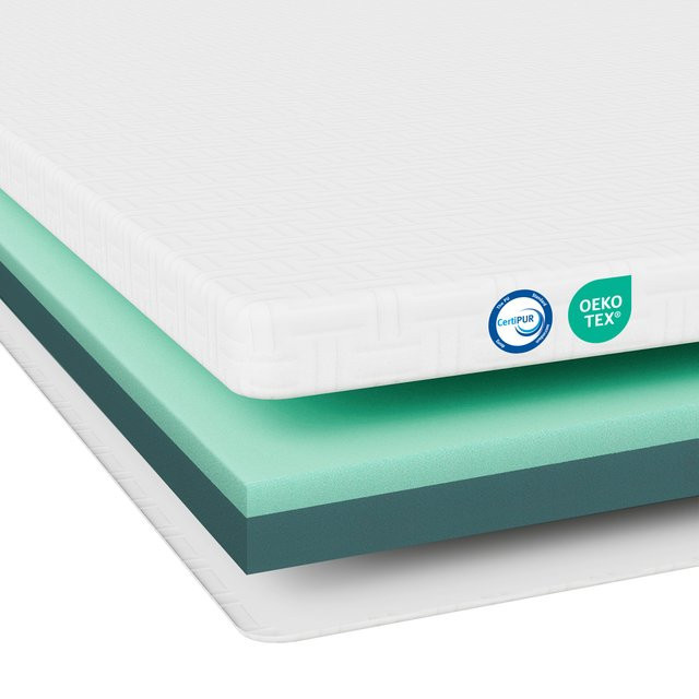 Matratzenauflage Topper von ROYGBIV in Blau und Weiß, Höhe: 5 cm, B/T: 160 x 200 cm - Bild 1