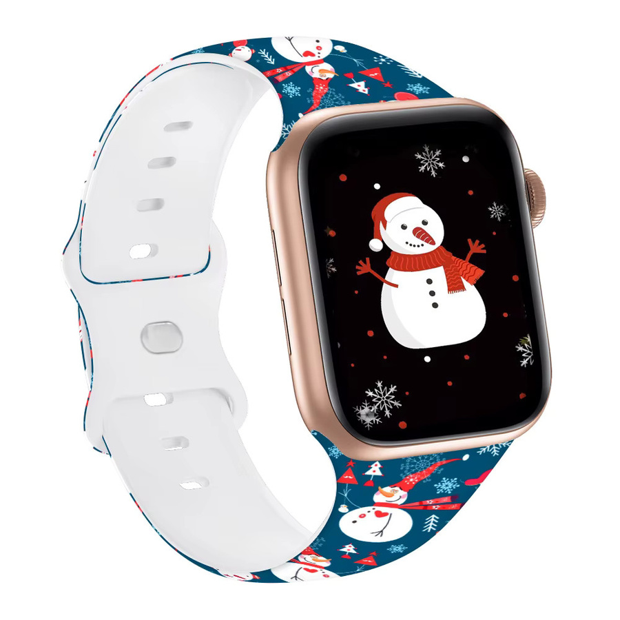 Uhrenarmband Silikon, Weihnachten, Bunt, Unisex - Bild 2