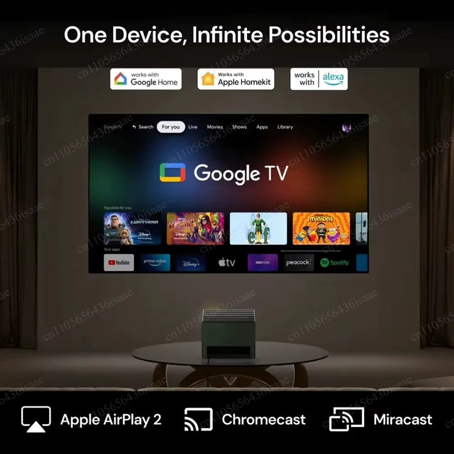 4K Ultra HD RGB Dreifach-Laser Smart-Projektor mit integriertem Netflix in Schwarz, IMAX Enhanced zertifiziert für dein Heimkino - Bild 1